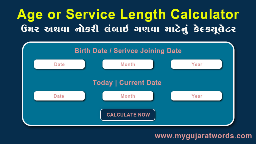 age and service length calculator