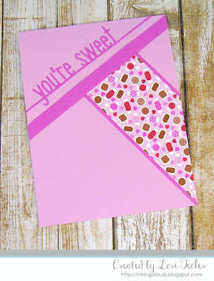 You're Sweet card-designed by Lori Tecler/Inking Aloud-die from Lawn Fawn