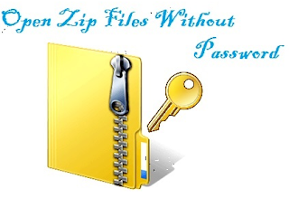 How to open password protected zip files without password