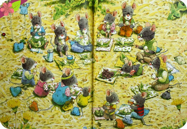 "Les 4 saisons de la famille Souris" de Kazuo Iwamura