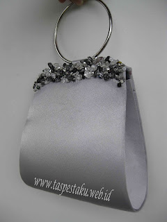 Tas Pesta Silver Unik Mewah Lucu