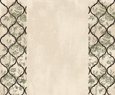 Here's a pretty garden style background This one features moss green 