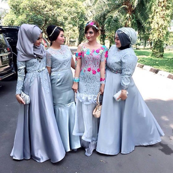 10 Contoh  Model Baju  Kebaya Gamis Simpel Modern 