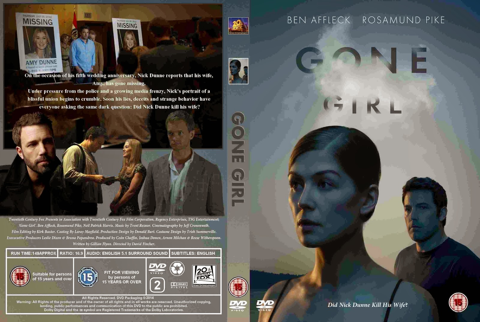 Gone Girl (2014) - DVD 