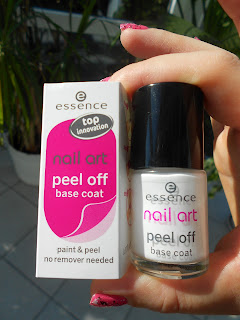 Nail Polish Obsession: Essence nail art peel off base coat! Review.