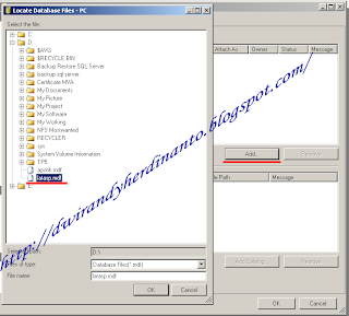 Cara Attach Database SQL Server