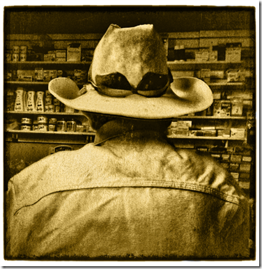 Mexican Cowboy in Village Store sm