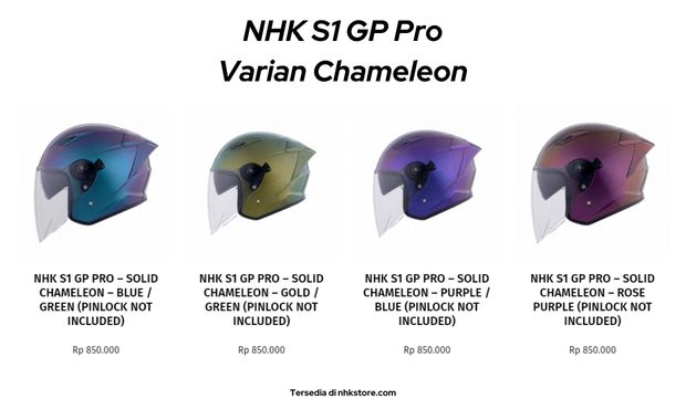 pilihan warna NHK S1 GP Pro Chameleon