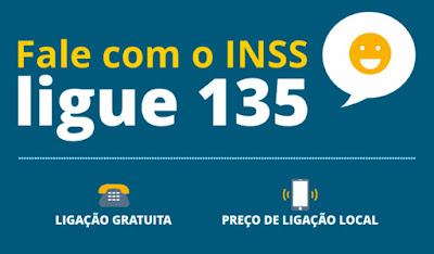 Resultado de imagem para central 135 do inss