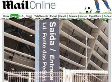 Jornal britânico alfineta erro em placa de sinalização da Fonte Nova 