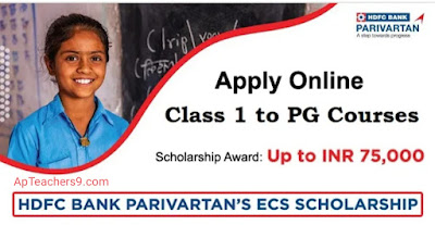 ECS Scholarship from HDFC Bank Parivartan for 2022–2023 – Details Here