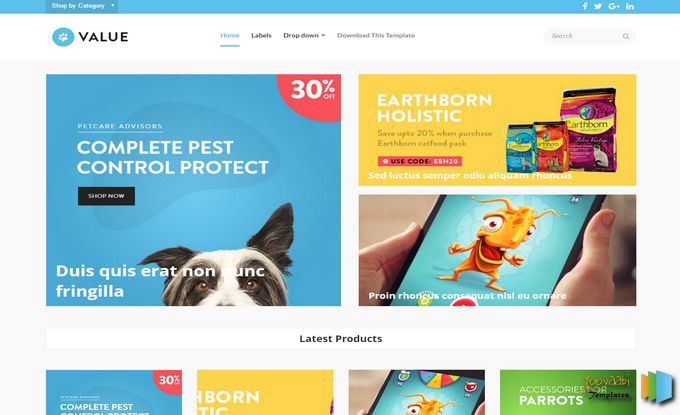 Value Best Free Blogger Ecommerce Templates