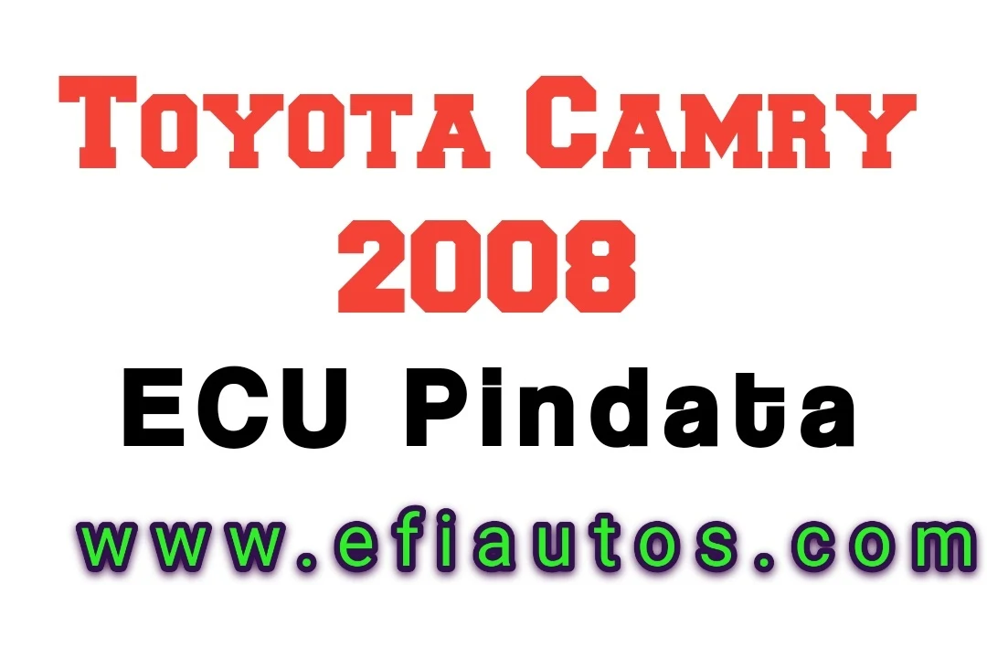 Camry 2008 ECU Pindata