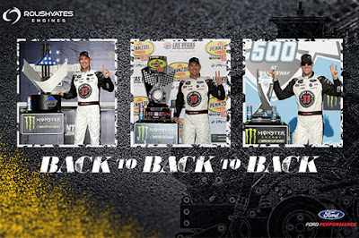 Congratulations to Kevin Harvick - Three #MENCS wins in a row.  #NASCAR