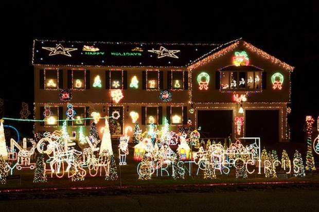 Christmas Lights On Houses