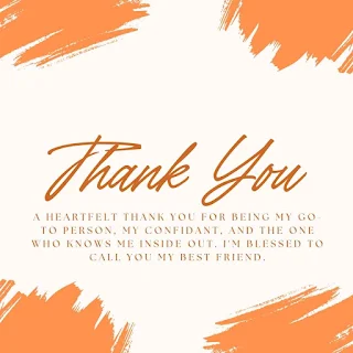 Image of Thank You notes for Best-friend