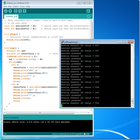 Arduino and Raspberry Pi Arduino and Raspberry Pi