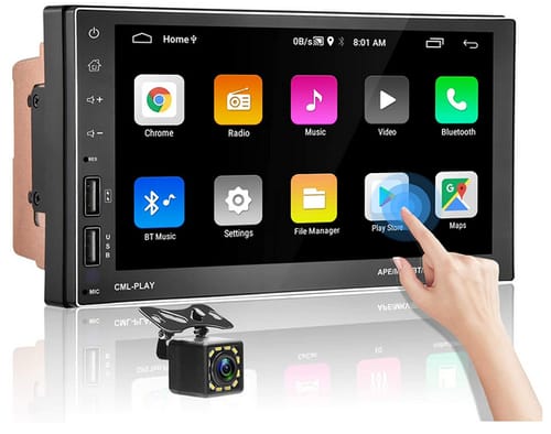 podofo Double Din Android 9.1 Car Stereo Bluetooth GPS
