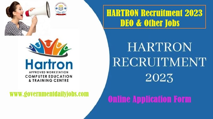HARTRON RECRUITMENT 2023: APPLY ONLINE FOR 129 DEO & OTHER POSTS