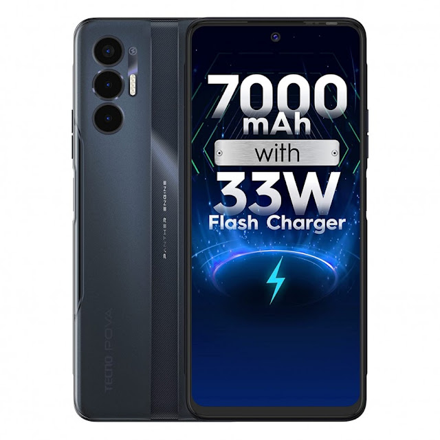 Tecno Pova 3 هو هاتف ذكي ميسور التكلفة مع بطارية 7000 مللي أمبير وشحن سريع 33 وات