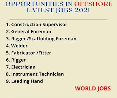 Opportunities in Offshore Latest Jobs 2021