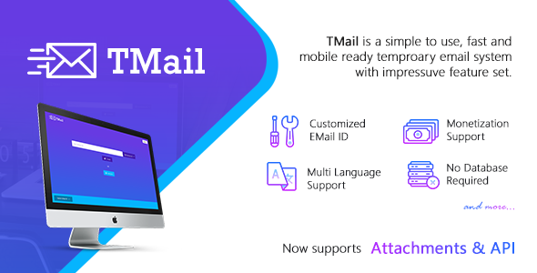 TMail v4.3.6 - Multi Domain Temporary Email System