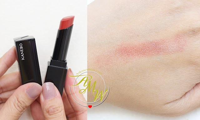 a swatch photo of Kanebo Moisture Rouge  Shade 05 Core Red
