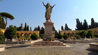 The monumental cemetery of Verano in Rome is the resting place of numerous notable individuals