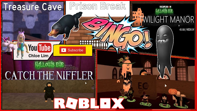 Roblox Escape Room Gameplay! How to get the Niffler and Imaginary Companion Hallows Eve Event Items! Loud Warning!