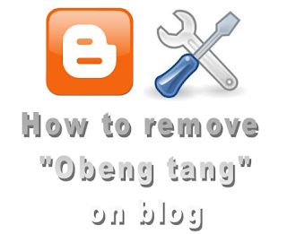 Cara Menghilangkan Tang dan Obeng di Blog