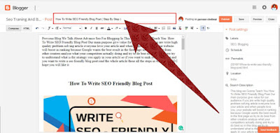 SEO Friendly Blog Title