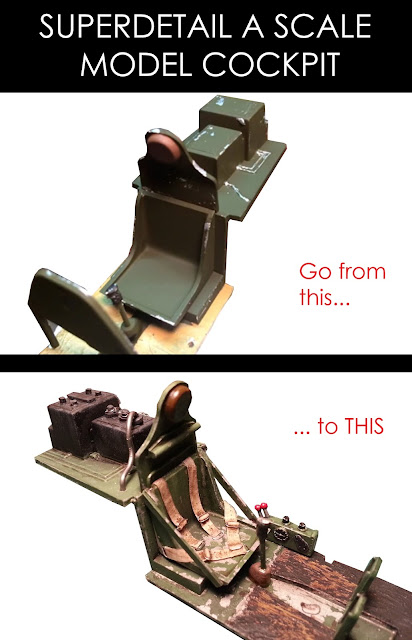 How to scratch build cockpit detail on a Hasegawa 1/32 P-51D Mustang scale model