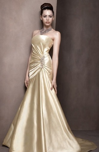 Need the inspiration for your wedding dress with the colour of gold