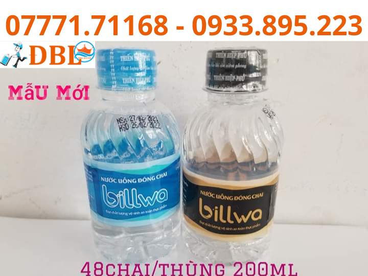 nước suối chai nhỏ Billwa 200ml