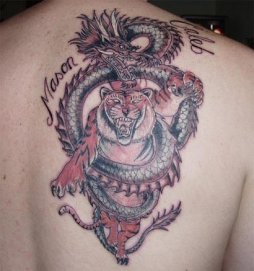 Dragon Japanese Dragon And Tiger Japanese Tattoo at 523 AM