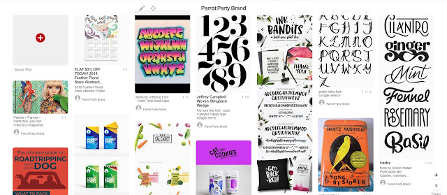 Using Pinterest for branding: typography examples