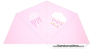 Blesing Rain for Girls Free Printable Cones.