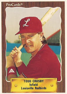 Todd Crosby 1990 Louisville Redbirds card