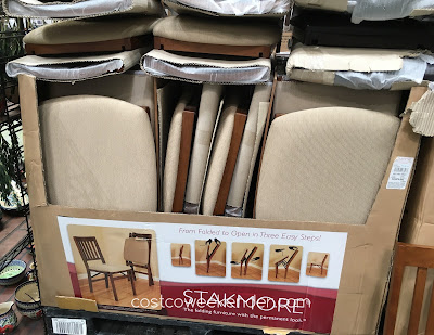 Costco 899431 - Stakmore Wood Folding Chair with Upholstered Seat - classic and not cheap looking
