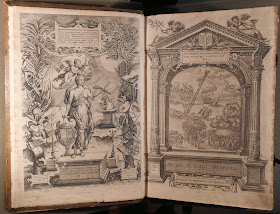 An open book showing two pages of elaborately detailed illustrations.