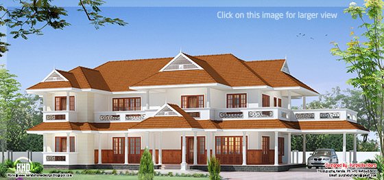 two storey luxury house