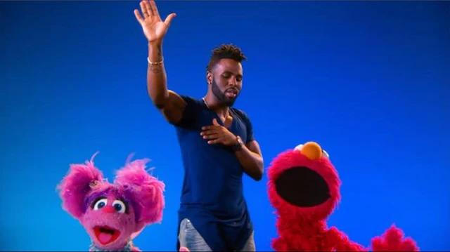 Sesame Street Episode 4818. Dancing is Easy performed by Jason Derulo, Abby and Elmo.