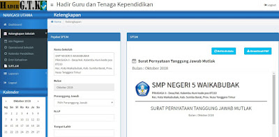 Cara Mudah Kunci Absensi DHGTK dan Cetak SPTJM di DHGTK V.2 Terbaru