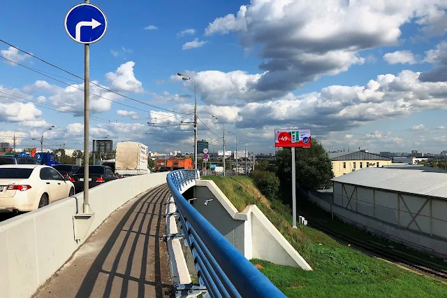вид с транспортной развязки Третьего транспортного кольца с Волгоградским проспектом