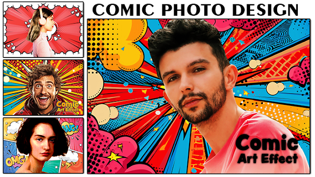 Comic Photo Effect Design ll How to Make Comic Effect in Photoshop