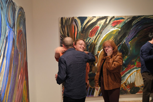 Friends greeted by Gene A’Hern - The Storm that Grew Us - at Cassandra Bird gallery