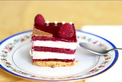 Entremets framboise - chocolat blanc