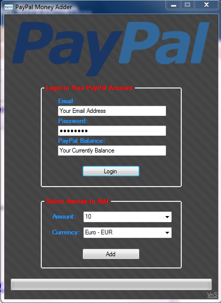 PayPal Money Adder