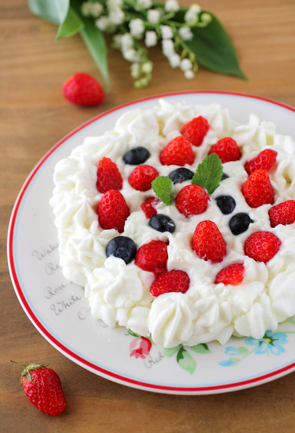 Pavlova Dukan aux Fruits Rouges