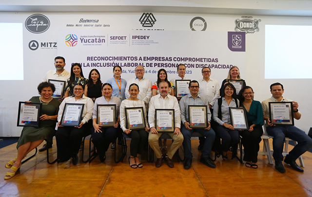 Empresas inclusivas son reconocidas en Yucatán